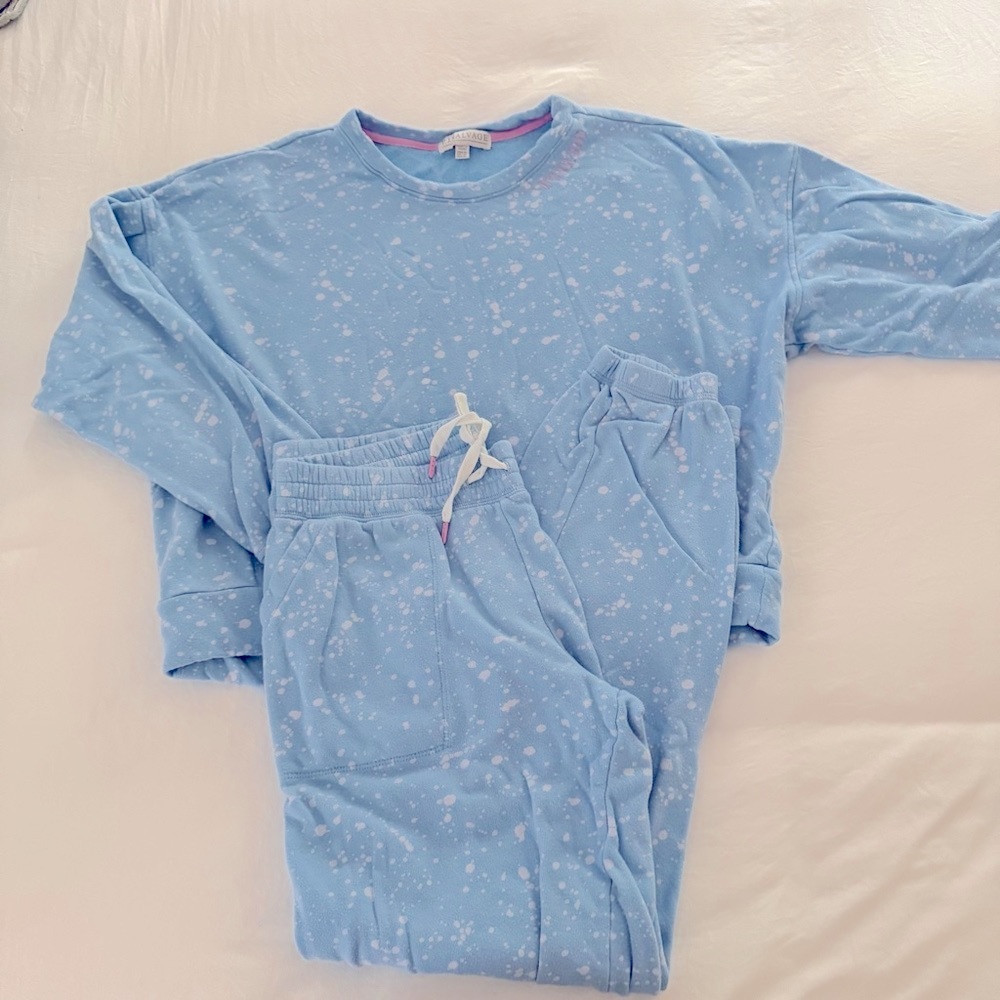 P.J. Salvage Blue and Pink Lounge or Pajama Set